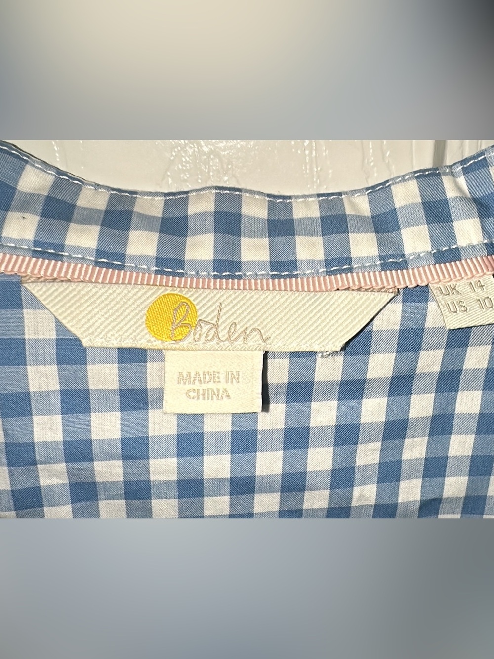 Boden Broderie Collar Shirt pit to pit 20.5 (mix39) - Picture 9 of 9